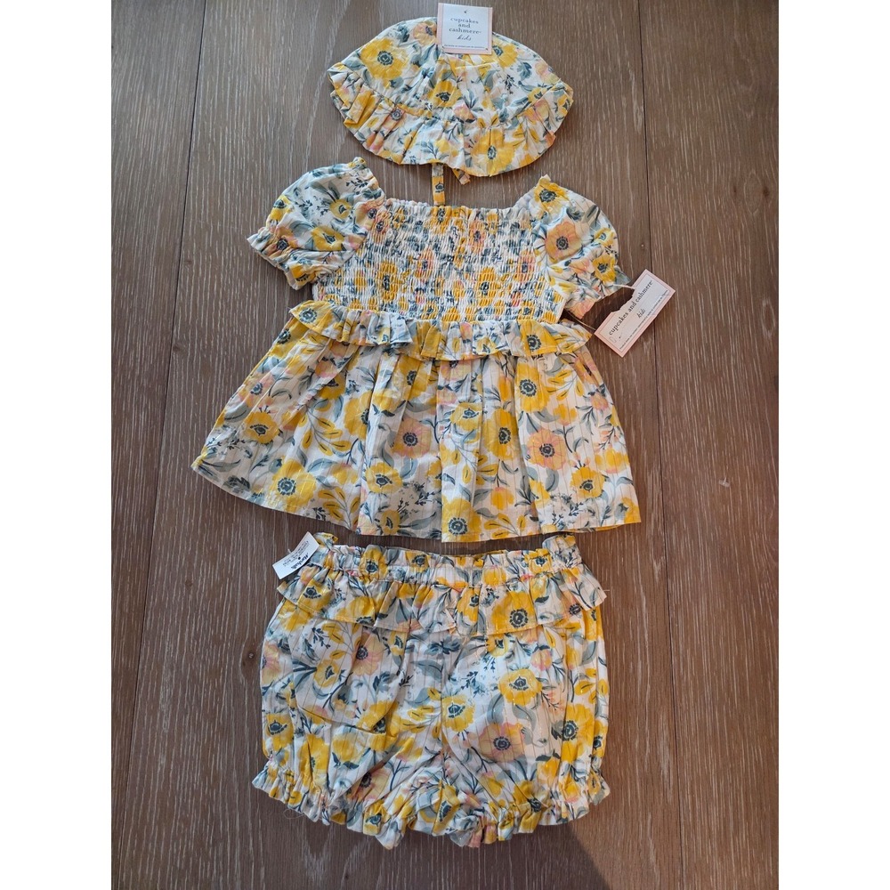 Cupcakes and Cashmere baby girl set 18 mos